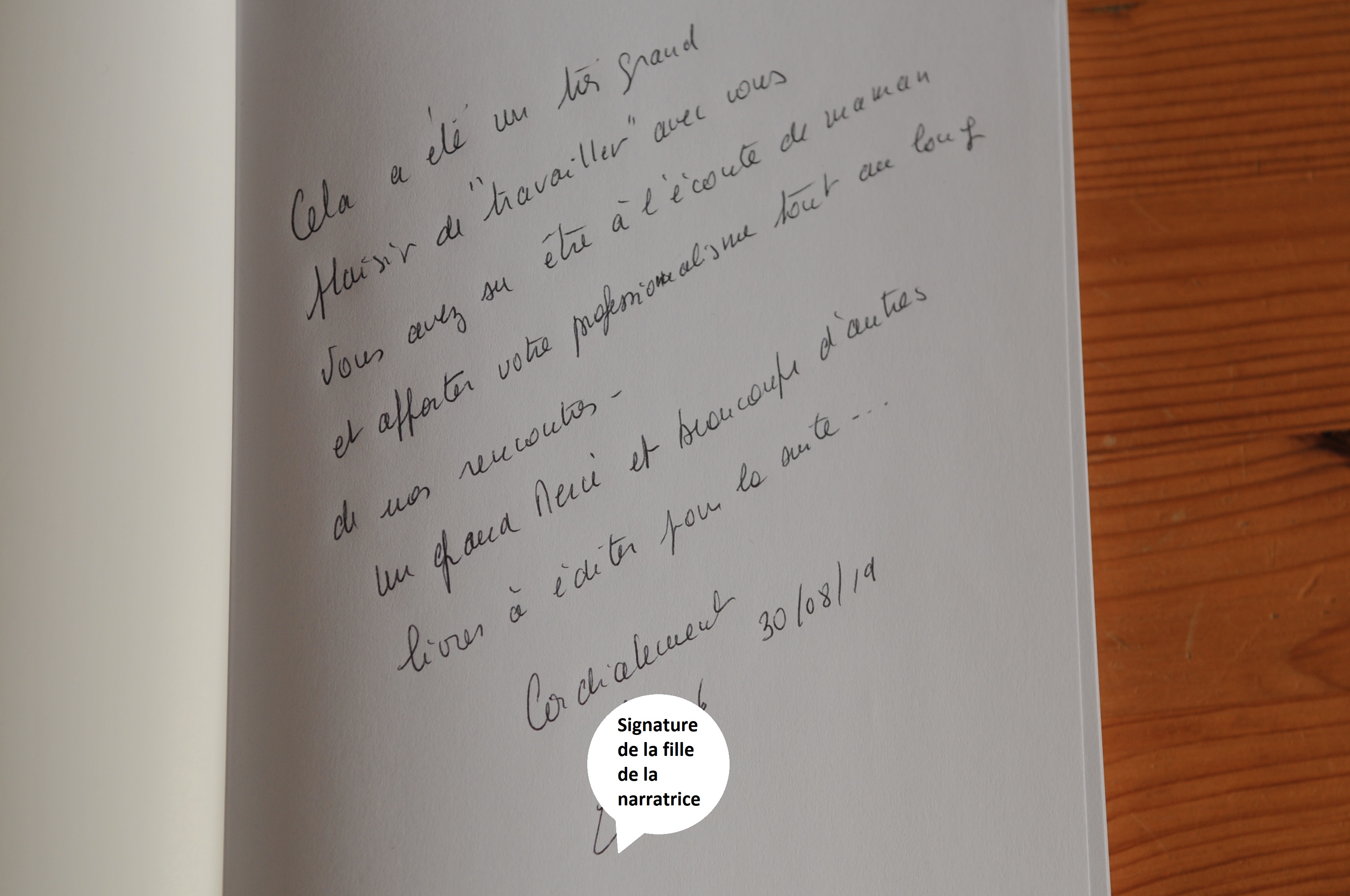 Dédicace-biographie